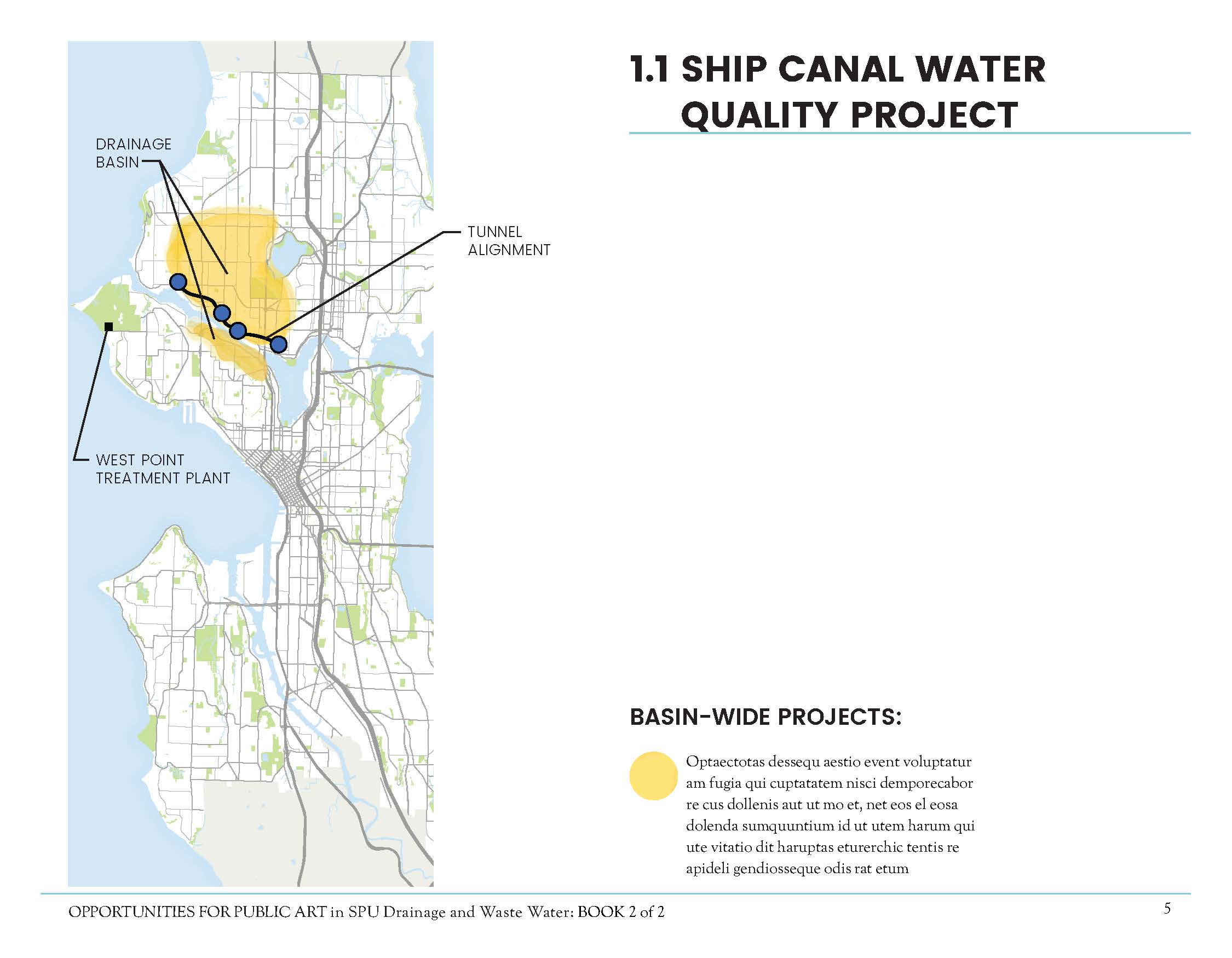 Art Master Plan illustration showing a map of the project area